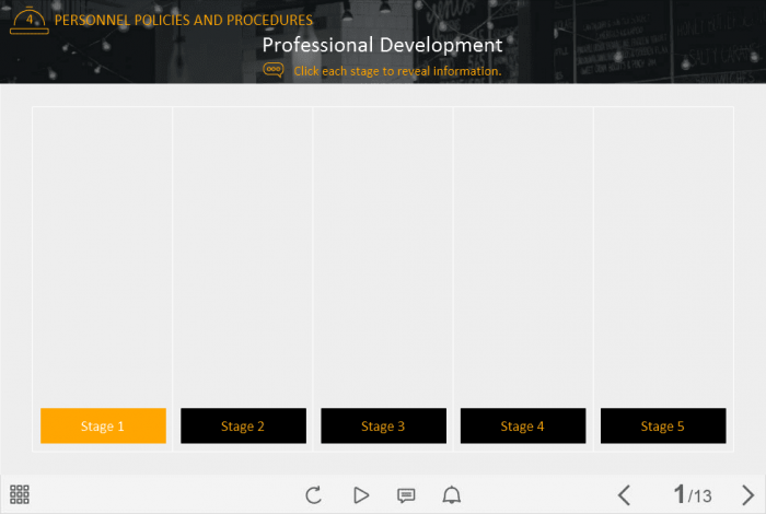 Professional Development Stages — Lectora Template-45905