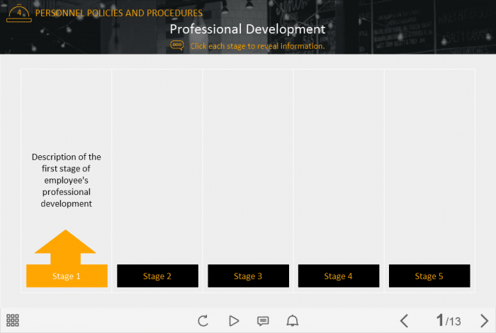 Professional Development Stages — Lectora Template-45906