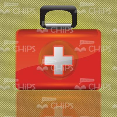 Red Medical Box Vector Image-0
