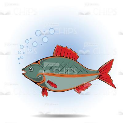 River Fish Vector Image-0