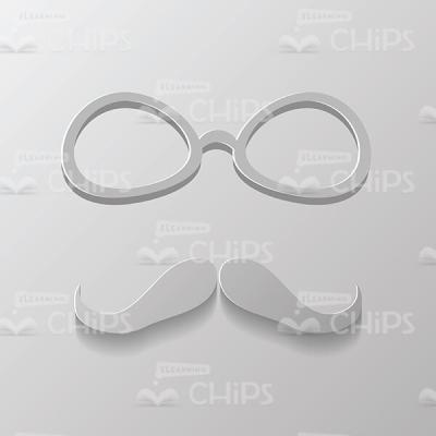Eyeglasses and Mustaches Vector Image-0