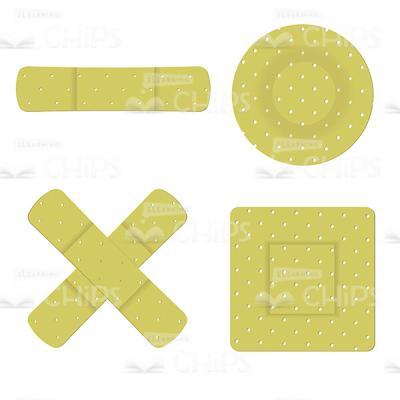 Fabric Plasters Vector Image-0