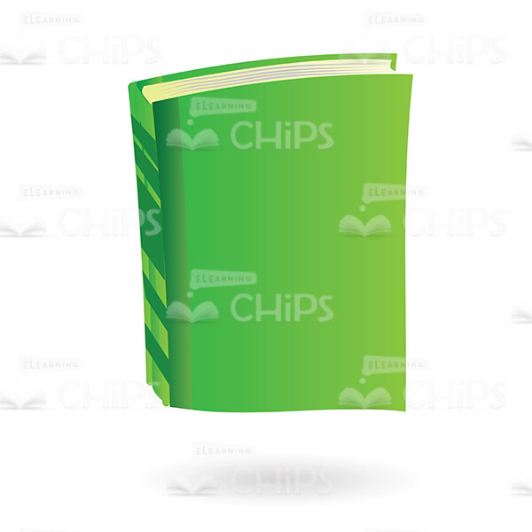 Book with Green Cover Vector Image-0