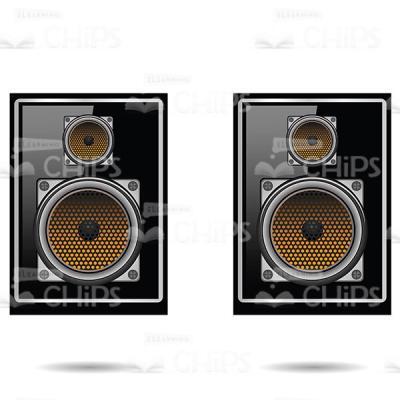 Two Audio Speakers Vector Image-0