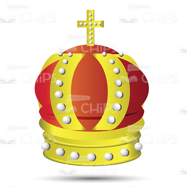 Heraldic Royal Crown Vector Image-0