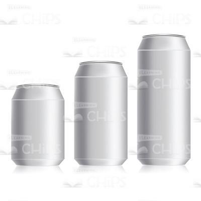 Various Capacity Beverage Cans Vector Illustration-0