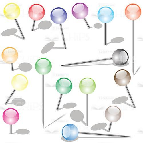Quilting Pins Vector Image-0