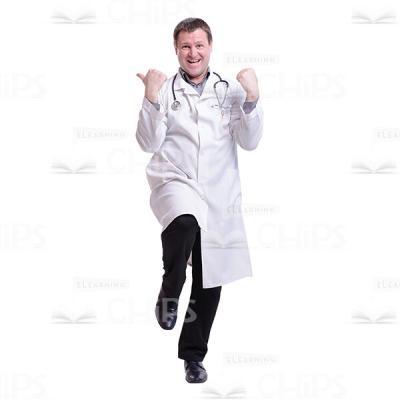 Doctor In The YES Pose Cutout Photo-0