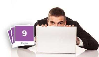 Nice Business Man Working On Laptop Stock Photo Pack-0