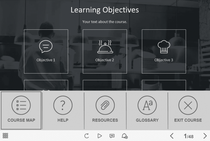 Iconic Menu — eLearning Template