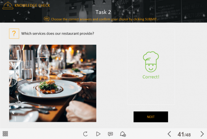 Food Industry Welcome Course Starter Template — Trivantis Lectora-45828