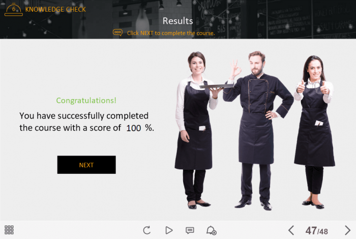 Food Industry Welcome Course Starter Template — Trivantis Lectora-45833