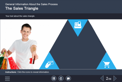 Interactive Triangle Infographics — Captivate Template-0