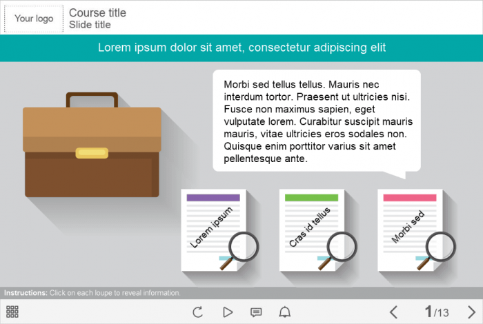 Course Information — Lectora Publisher e-Learning Templates