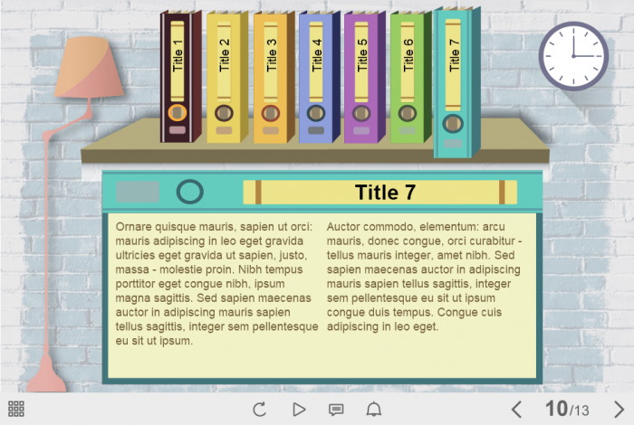 Slide with Text Materials — Download eLearning Template for Trivantis Lectora