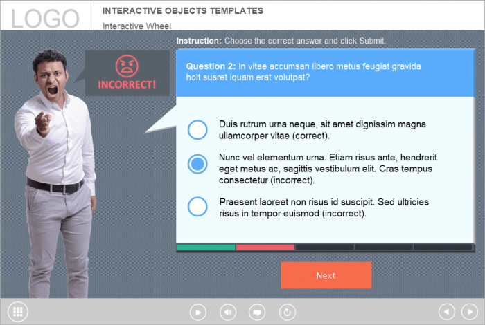 Cutout Business Man — Lectora Templates for eLearning
