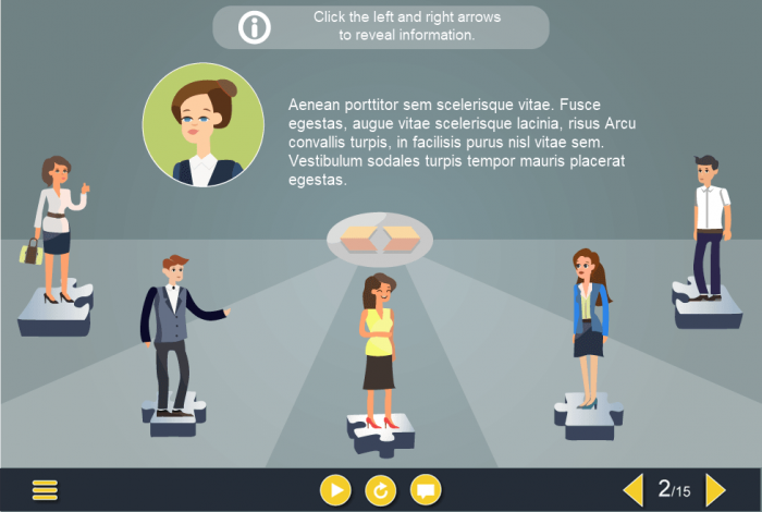 Vector Business Characters — Lectora eLearning Templates