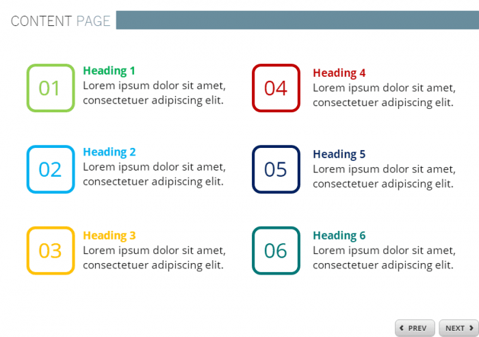 Content Page Slide — Course Template for Storyline 360