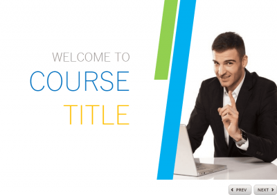 Course Title Page — Storyline 360 Template for eLearning Courses