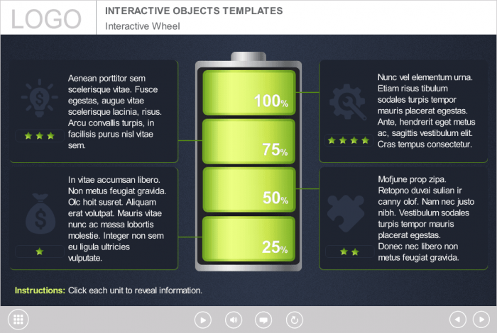 Clickable Buttons — eLearning Storyline Templates