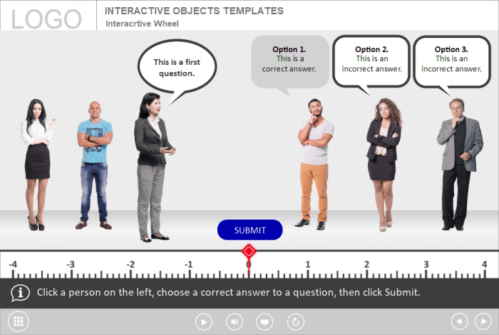 Choosing Answer — Trivantis Lectora Template for eLearning