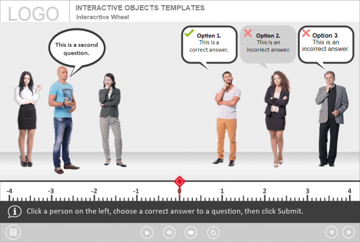 Cutout People's Questions — Download eLearning Template