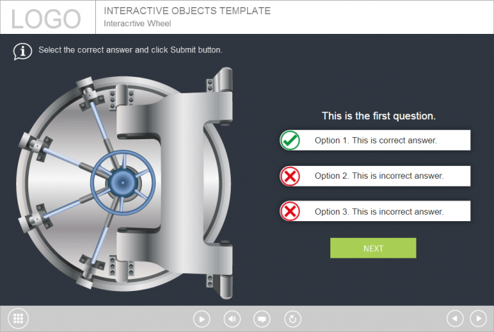 Correct Answer — eLearning Template for Trivantis Lectora