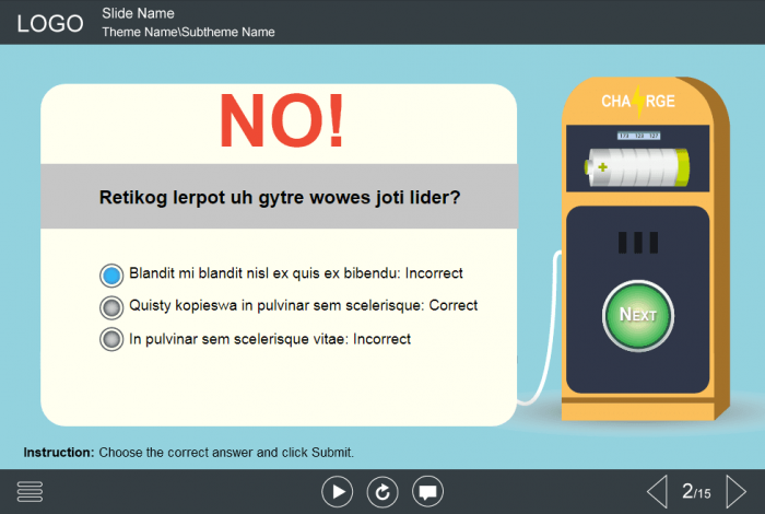 Incorrect Answer Feedback — Lectora Templates for eLearning