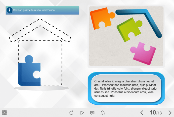 Slide With Puzzle — e-Learning Templates for Lectora Publisher