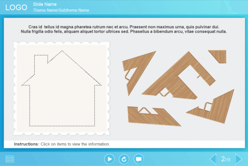 Puzzling Wooden House — Lectora Template-0