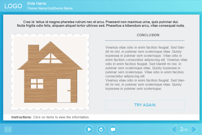 Wooden House Puzzles — Download Trivantis Lectora Template
