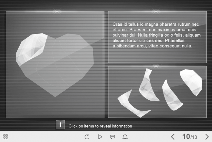 Moving Puzzles Of Heart — Download Trivantis Lectora Template