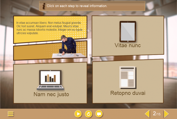 Cutout Customer Service Representative — e-Learning Templates for Trivantis Lectora