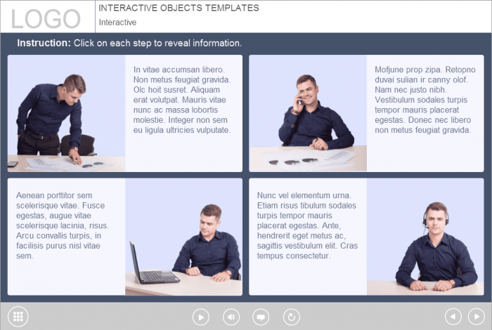 Cutout Businessman — Lectora Templates for eLearning