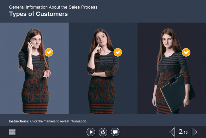 Pretty Young Girl Cutout Photos — Lectora Template for eLearning