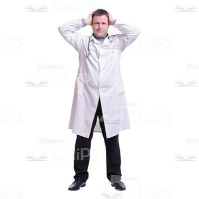 Serious Upset Doctor Cutout Photo-0