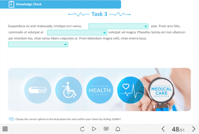 Medical Industry Welcome Course Starter Template — Articulate Storyline-46618