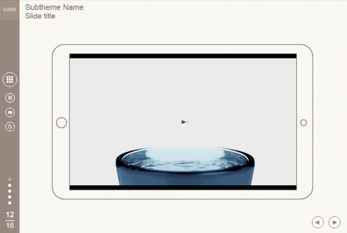 Slide With Video On Tablet — eLearning Captivate Template