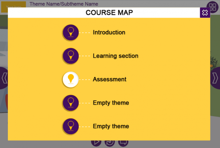 Custom Course Map — eLearning Template