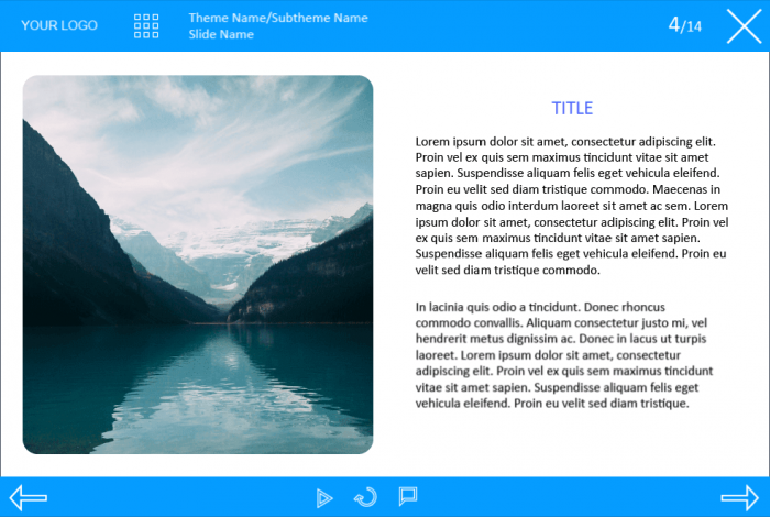 Text + Image Slide — Captivate eLearning Template