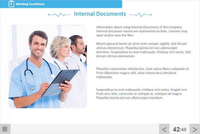 Medical Industry Welcome Course Starter Template — iSpring Suite-47214