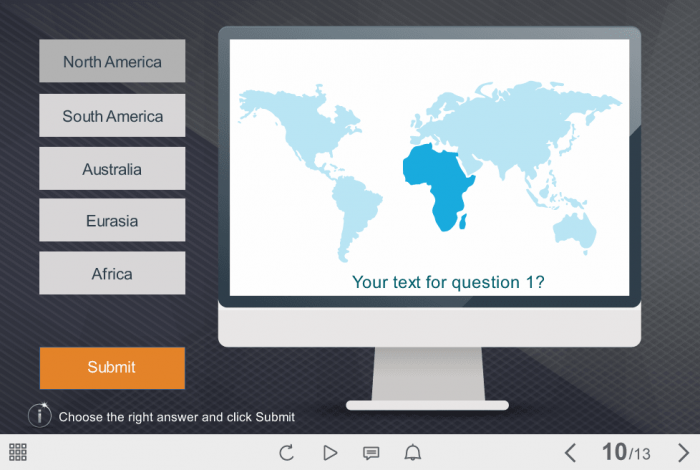 Single Choice Quiz — Download Storyline Template
