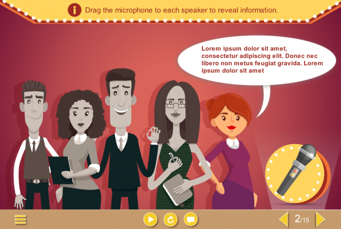 Vector Character with Popup — Download Storyline Templates