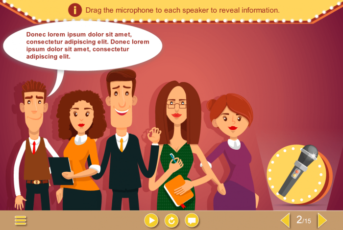 Draggable Microphone — eLearning Storyline Templates