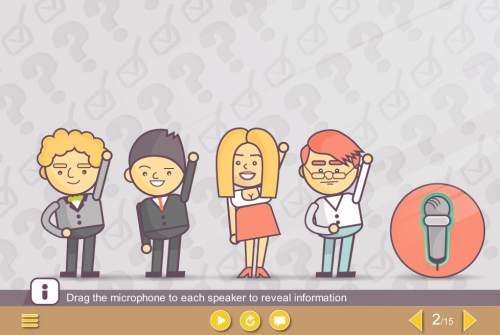 Slide With Cartoon Vector Characters — e-Learning Templates for Articulate Storyline