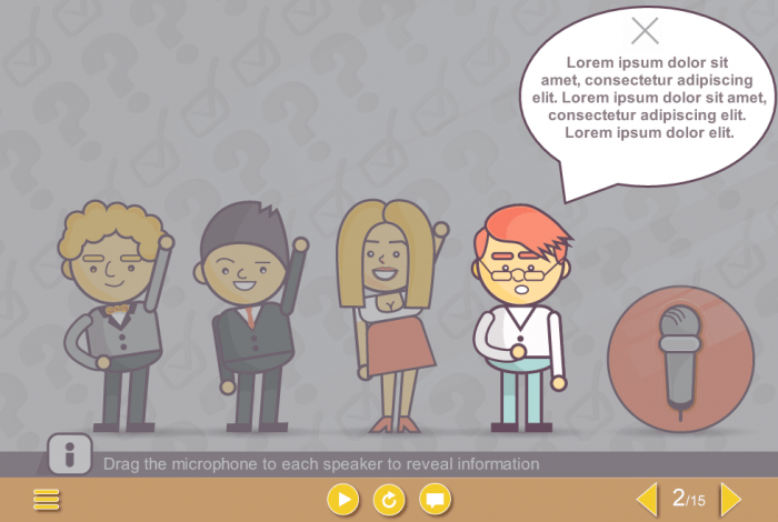 Vector Character with Popup — Download Storyline Templates