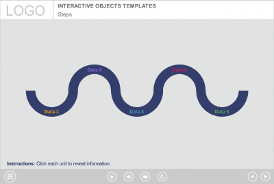 Click on Semicircular Steps — Storyline Template-0