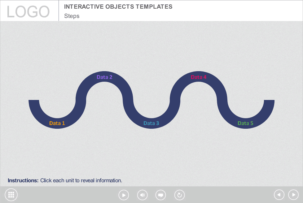 Click on Semicircular Steps — Storyline Template-0