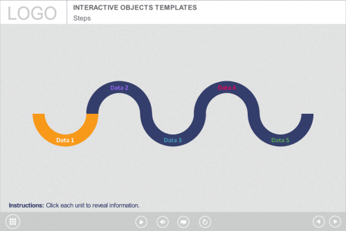 Serpent Line with Buttons — Articulate Storyline Template