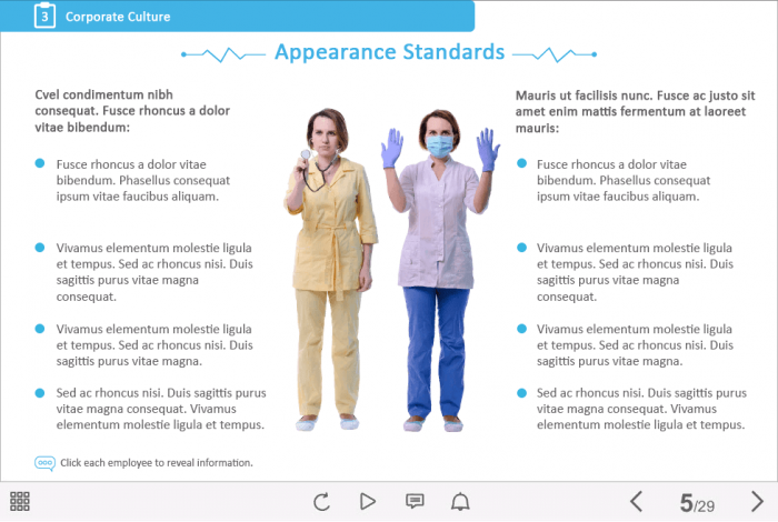 Medician's Appearance Standards — Captivate Template-47623